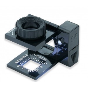 CARSON Loupe sur pied pliable 11.5x avec Led et r&eacute;glette