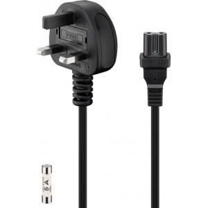 C&acirc;ble d'alimentation UK, 1,5 m, noir