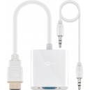 HDMI&trade; vers adaptateur VGA, nickel&eacute;